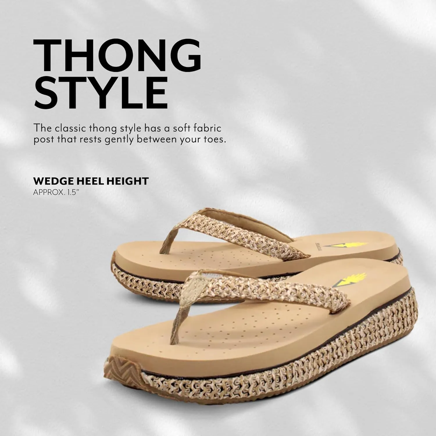VOLATILE Women's Palau Slip-On Thong Wedge Sandal