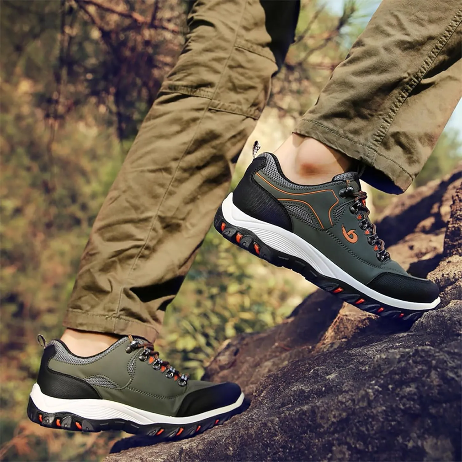 Walking Shoes For Men Slip-On Loafer Trekking Shoes Work Sneakers Waterproof Sneakers Hiking Sneakers Work Shoes