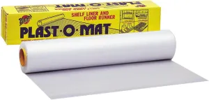Warp Brothers PM-50 Clear Plast-O-Mat Ribbed Flooring Runner Roll, 30-Inch by 50-Foot