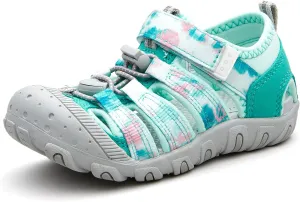 Weestep Toddler Little Kid Boys and Girls Close Toe Hook Loop Sandal