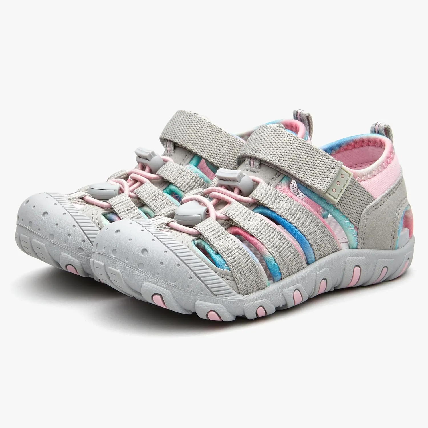 Weestep Toddler Little Kid Boys and Girls Close Toe Hook Loop Sandal