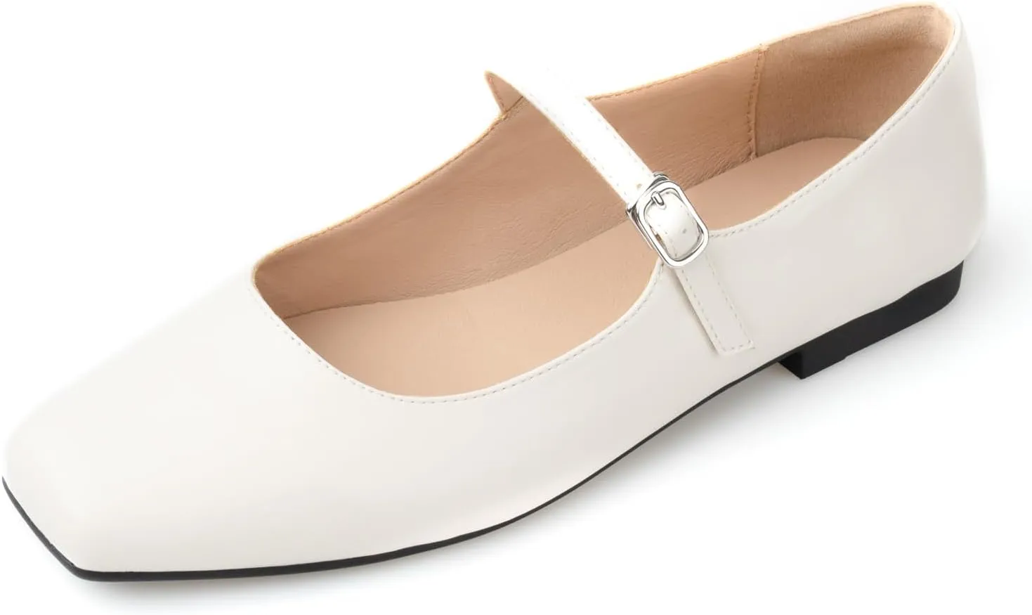 Women Mary Jane Shoes,Slip On Ankle Strap Dress Flat Shoes