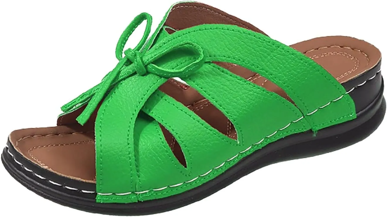 Women Shoes Comfortable Thick Soled Wedge Sandals Fashionable Beach Bohemian Sandals Slip on Sandals Women Comfort