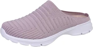 Womens Backless Sneakers Mesh Slip-on Mule Shoes Tennis Shoes Womens High Top Casual Shoes Women Shoes Sneakers Slip On Tennis Shoe Loafers Casual Slip On