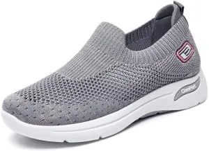 Women's Casual Slip-On Sneakers, Soft Soled Socks Shoes