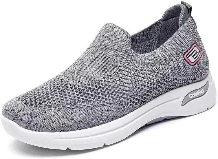 Women's Casual Slip-On Sneakers, Soft Soled Socks Shoes