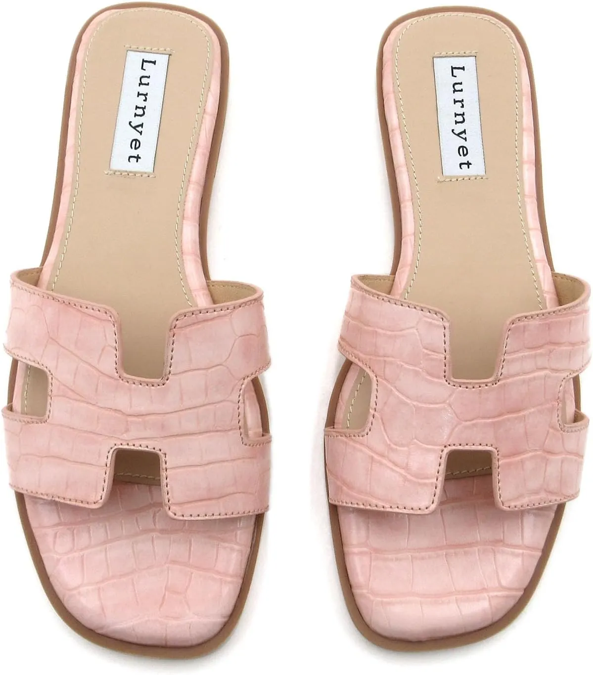 Women's Comfort Cushion Summer Flat Sandal with Crocodile Pattern: Stylish Design Slide, Non-Slip Rubber Sole, Latex Insole for Comfort, Perfect for Parties, Gatherings, Casual Wear, Vacations, and Beach Days
