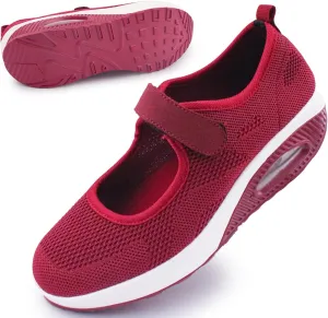 Women's Comfortable Working Nurse Shoes Non-Slip Adjustable Breathable Walking Buffer Fitness Casual Nursing Orthotic Lightweight Shoes Arthritis, Diabetes Heel Pain
