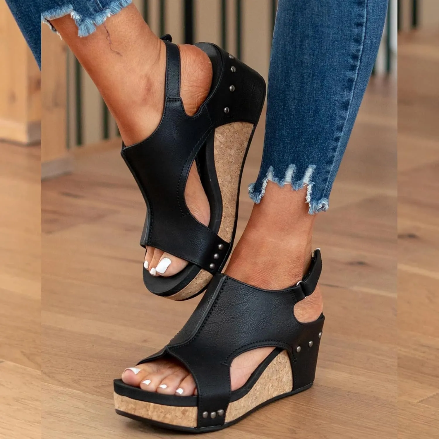 Womens Comfy Wedge Orthopedic Sandals, Orthopedic Sandals For Women, Orthopedic Wedge Sandals For Women