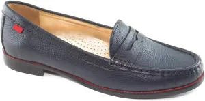 Womens Genuine Leather Comfort Slip on Penny Loafers