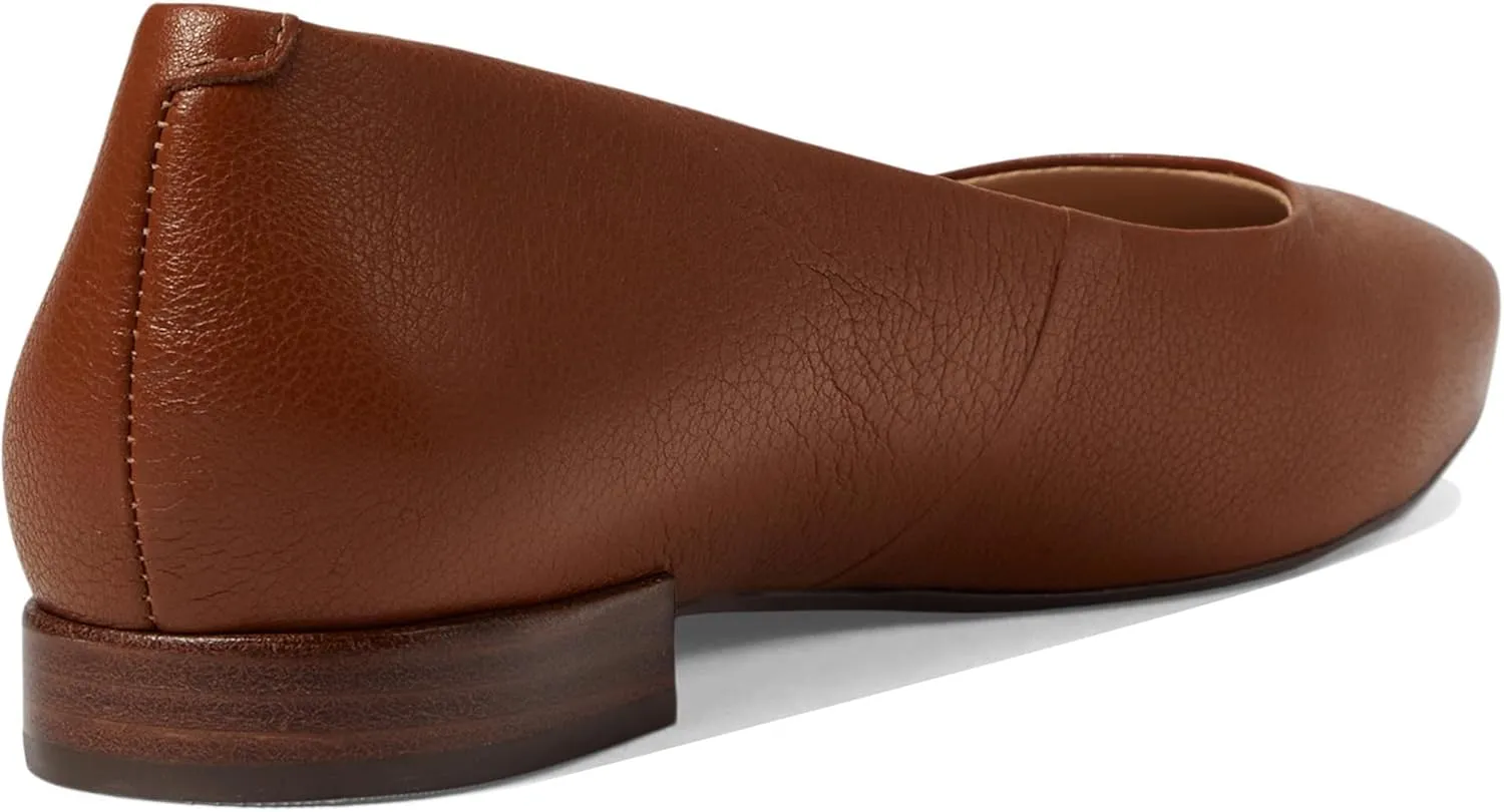 Womens Genuine Leather Comfort Slip on Pointed Toe Dress Flat