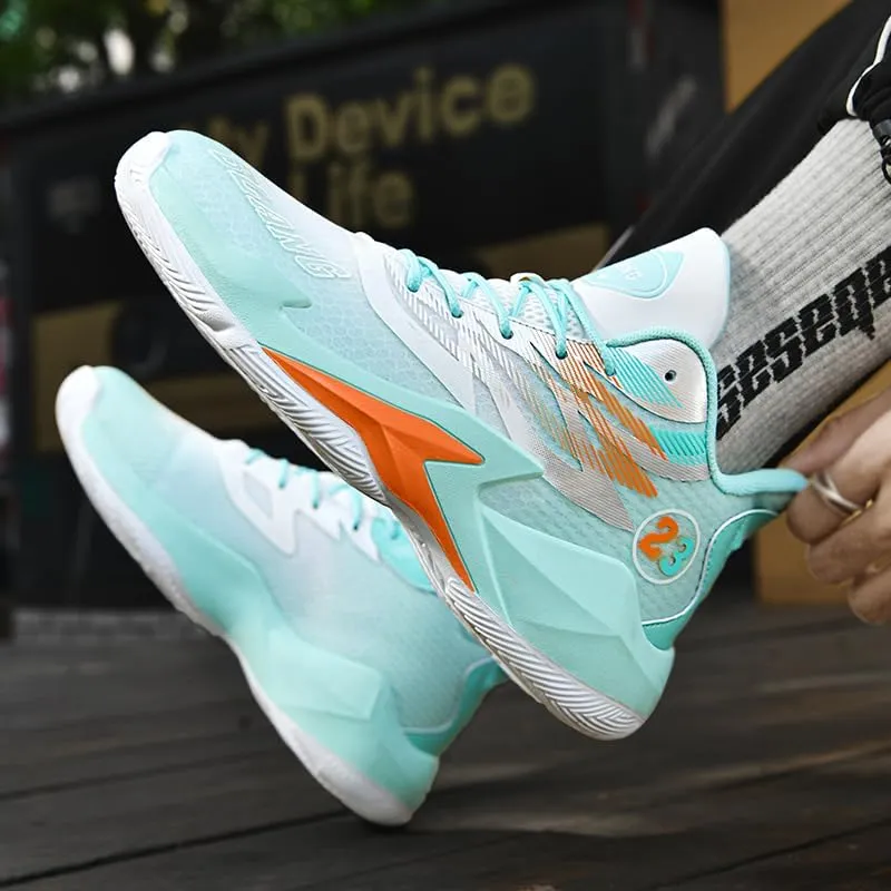 Womens Mens Basketball Shoes High Top Fashion Breathable Sneakers Lace Up Sport Volleyball Outdoor Non Slip Shoe