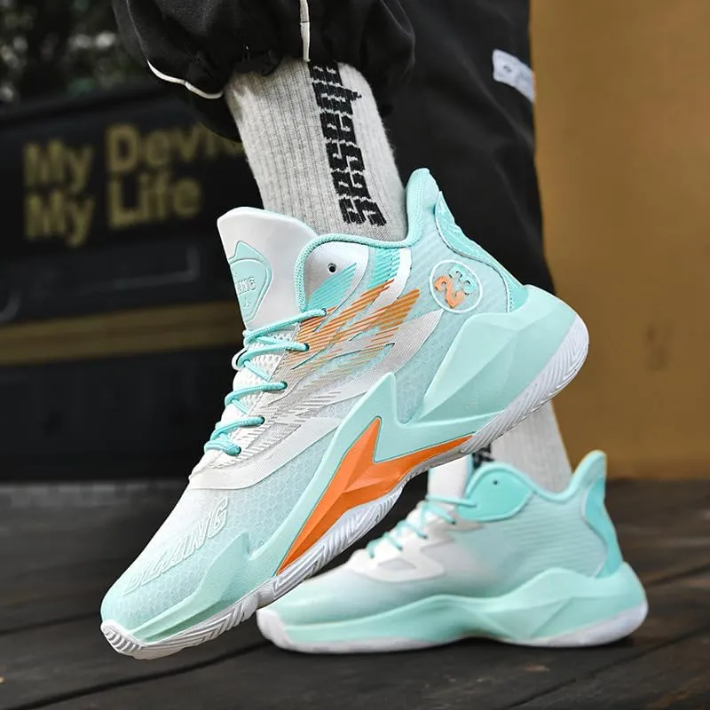 Womens Mens Basketball Shoes High Top Fashion Breathable Sneakers Lace Up Sport Volleyball Outdoor Non Slip Shoe