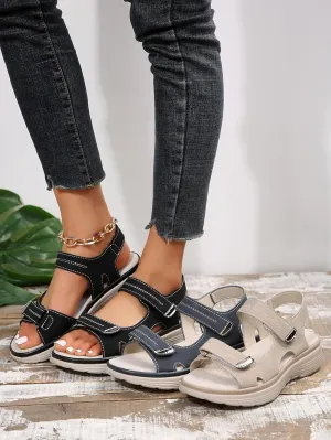 Women's Orthopedic Sport Sandals Shoes with Soft Cushion Foam Arch Support Casual Platform Shoes Dressy Back Strap