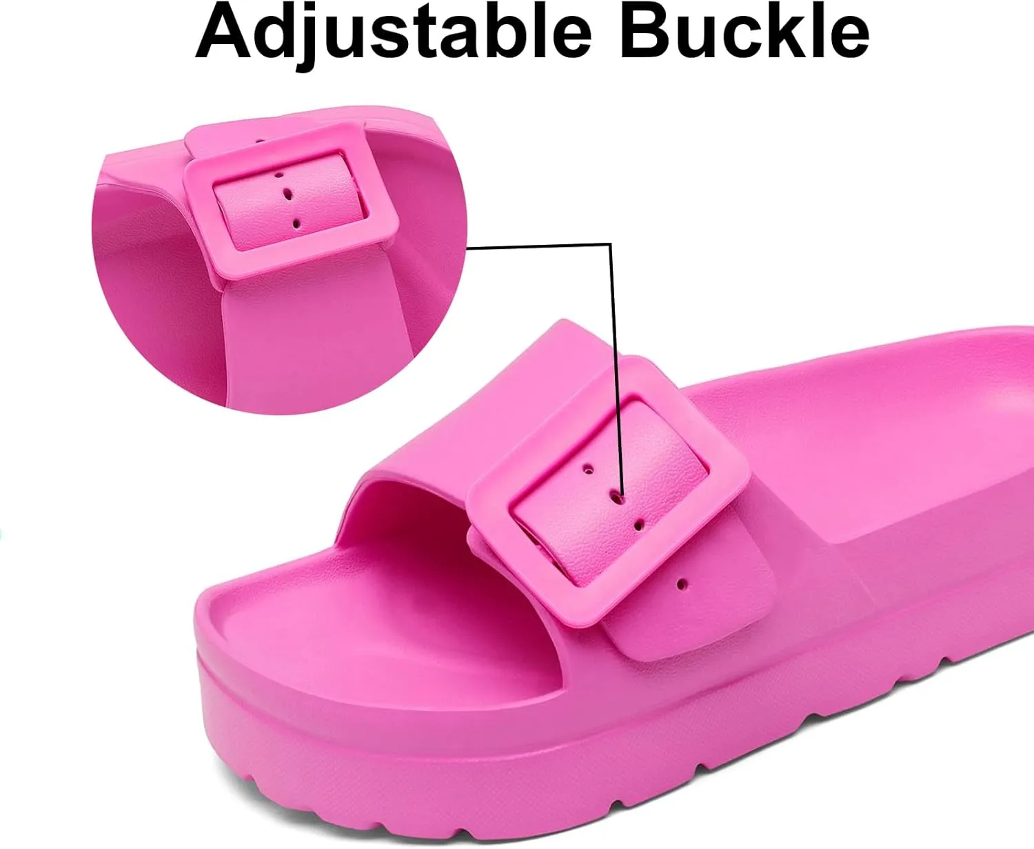 Women's Platform & Wedge Sandals with Arch Support for Woman Slides Comfort Lightweight Outdoor Slippers Ultra Cushion