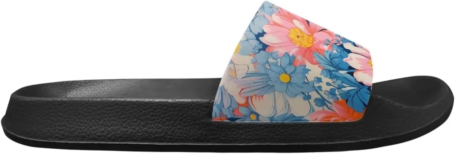 Women's Slide Sandals Casual Beach Pool Sandals Anti Slip Indoor & Outdoor Slide Slippers