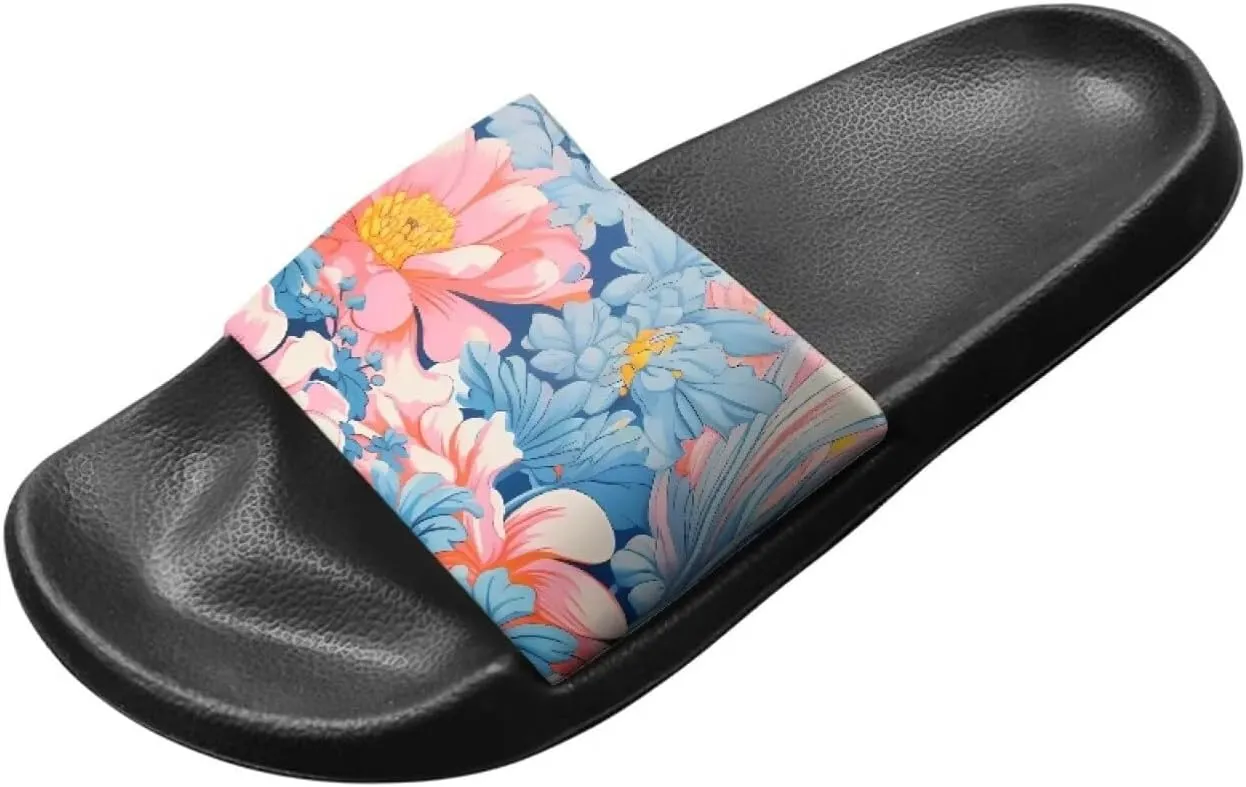 Women's Slide Sandals Casual Beach Pool Sandals Anti Slip Indoor & Outdoor Slide Slippers