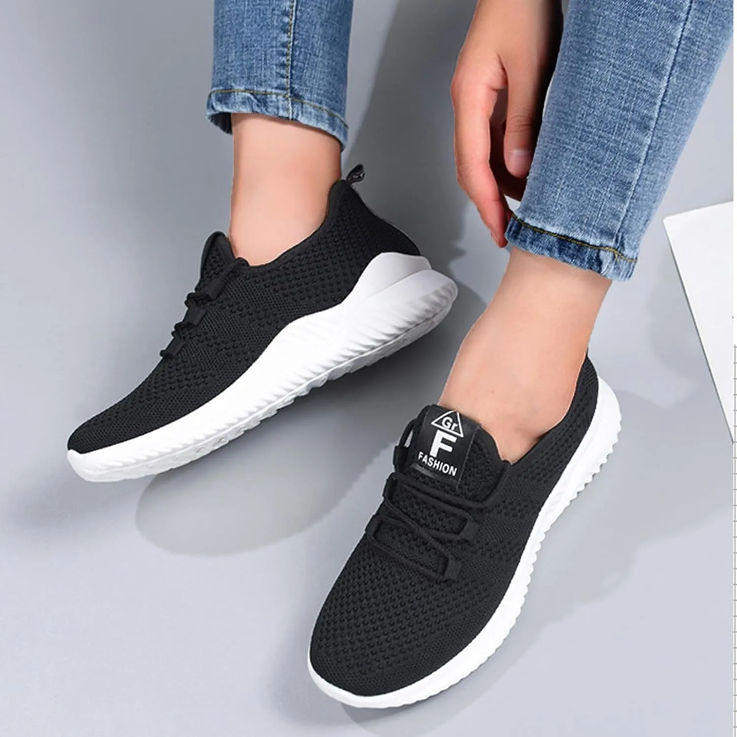 Womens Slip On Running Shoes Gym Workout Shoes Fashion Sneakers Athletic Tennis Sports Shoe Lightweight Breathable Fashion Casual Athletic Workout Walking Sneaker