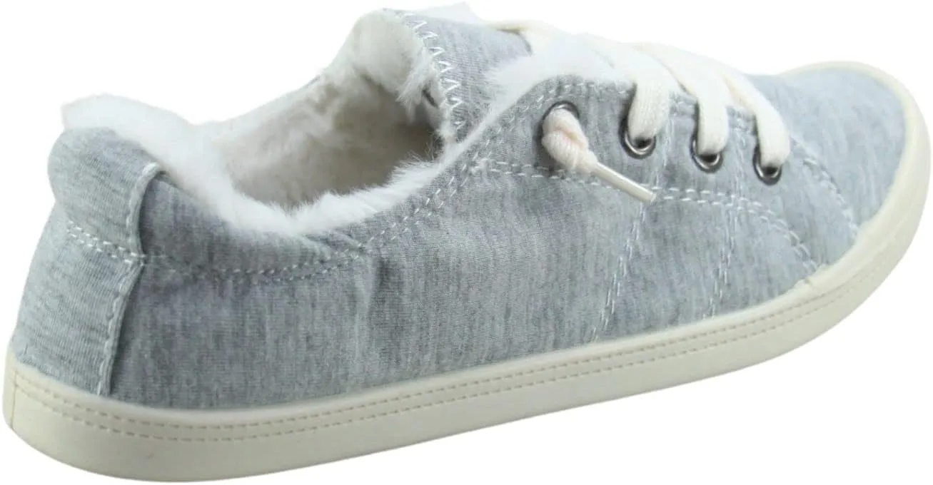 Women’s Slip-On Sneaker Fashion Low Top Casual Shoes Lace up Classic Walking Shoes