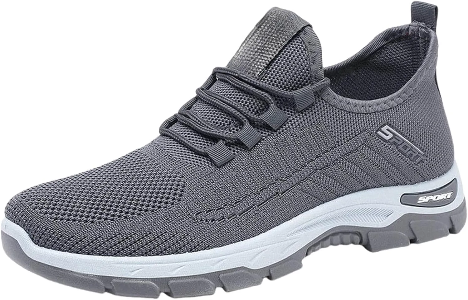 Women's Stretch Knit Slip on Lace Sneaker Comfortwear Orthopedic Arch Support Gym Tennis Athletic Mesh Sports Shoes