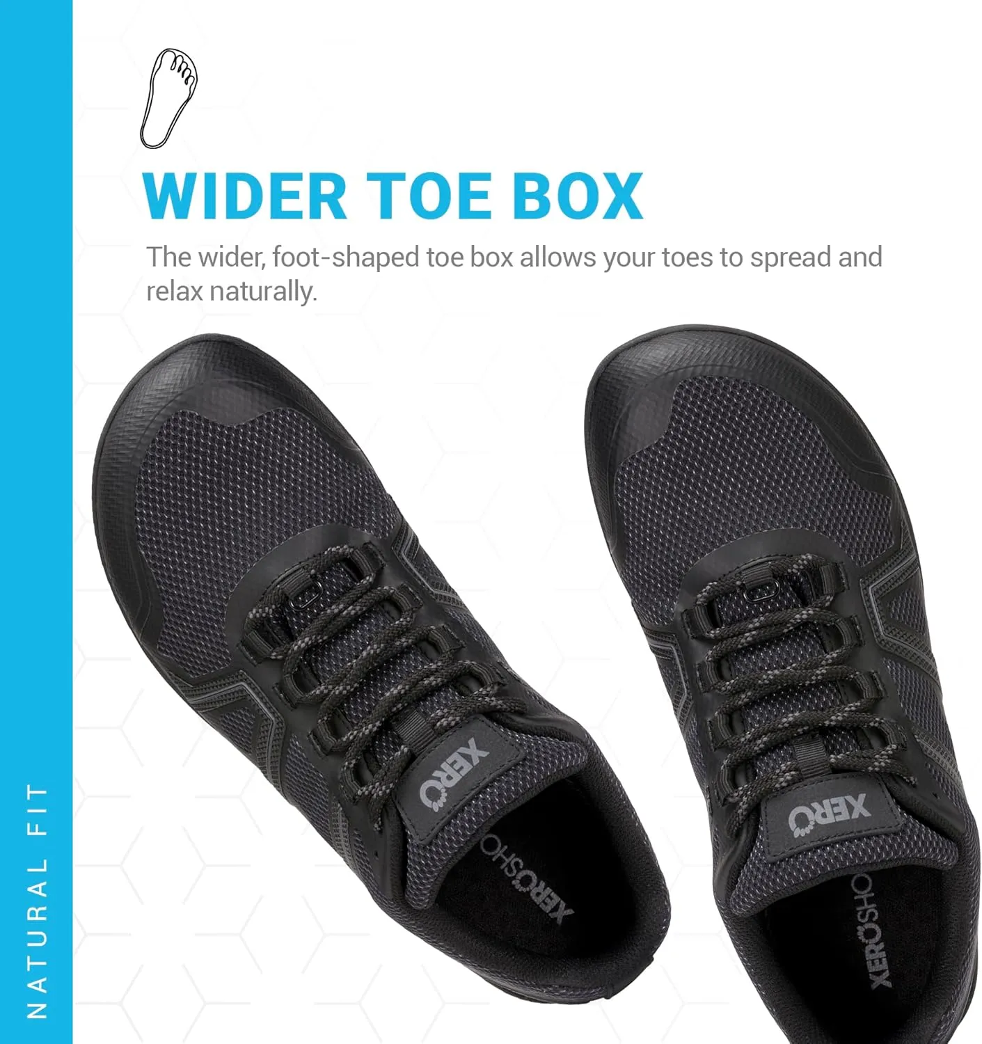 Xero Shoes Men's Mesa Trail Waterproof Barefoot Trail Run Shoe