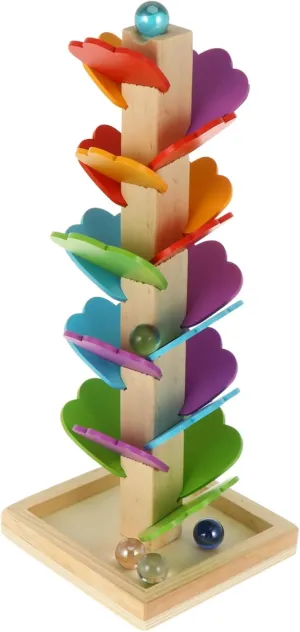 Yardwe 1 Set Tree Shaped Ball Run Educational Sliding Ball Drop for Develops Motor Skills and Provides Engaging Fun Easy to Assemble with Multiple Parts