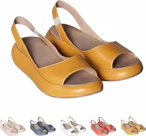 Yifare Sandals, Women's Comfy Flat Orthotic Sandals, Summer Platform Slip On Casual Sandal