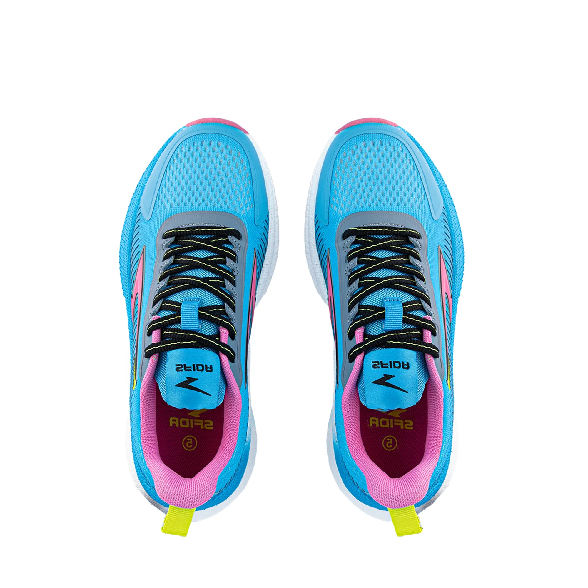 Zephyr Girl's Performance Runners Lace Up - Blue/Pink