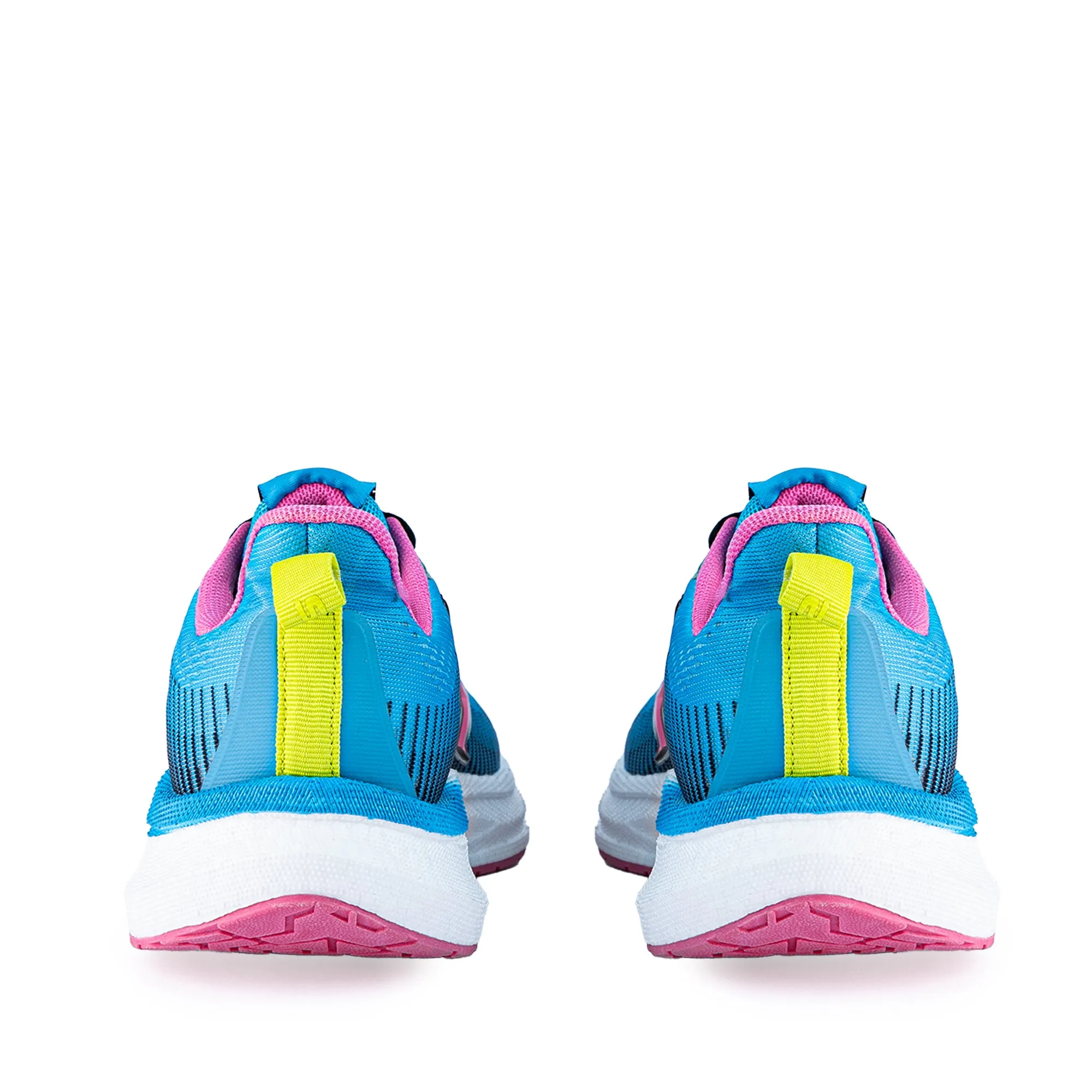 Zephyr Girl's Performance Runners Lace Up - Blue/Pink